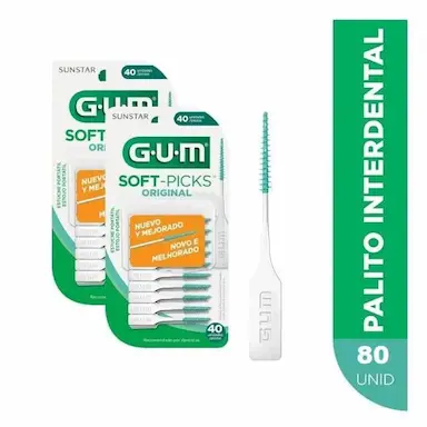 KIT COM 80 SOFT PICKS GUM SUNSTAR
