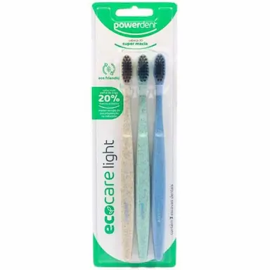 ESCOVA DENTAL ECOCARE LIGHT (3 UNIDADES) POWERDENT