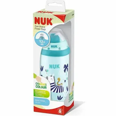 COPO ANTIVAZAMENTO FLEXI CUP MUDA DE COR 300ML NUK PA7644 Rosa