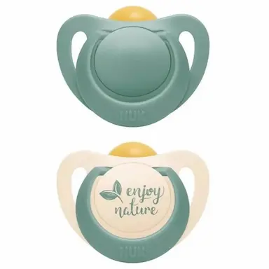 KIT 2 CHUPETAS NUK FOR NATURE LATEX 6-18 MESES Girl