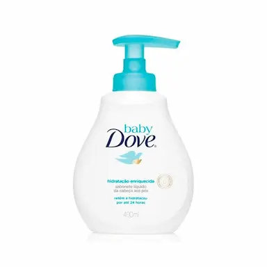 SABONETE LíQUIDO INFANTIL DOVE BABY HIDRATAçãO ENRIQUECIDA 400ML