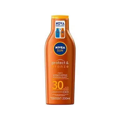 PROTETOR SOLAR NIVEA SUN FPS 30 PROTETOR E BRONZE 200ML