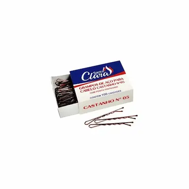 GRAMPOS DE CABELO RICCA Nº5 CASTANHO C/100UN
