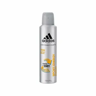 DESODORANTE AEROSSOL ADIDAS MASCULINO SPORT ENERGY 150ML