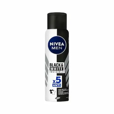 DESODORANTE AEROSSOL NIVEA FOR MEN INVISIBLE BLACK E WHITE POWER 150ML