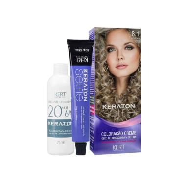 TINTURA KERATON SELFIE 8.1 LOURO CLARO CINZA