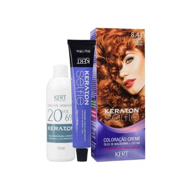 TINTURA KERATON SELFIE 8.44 LOURO CLARO ACOBREADO INTENSO