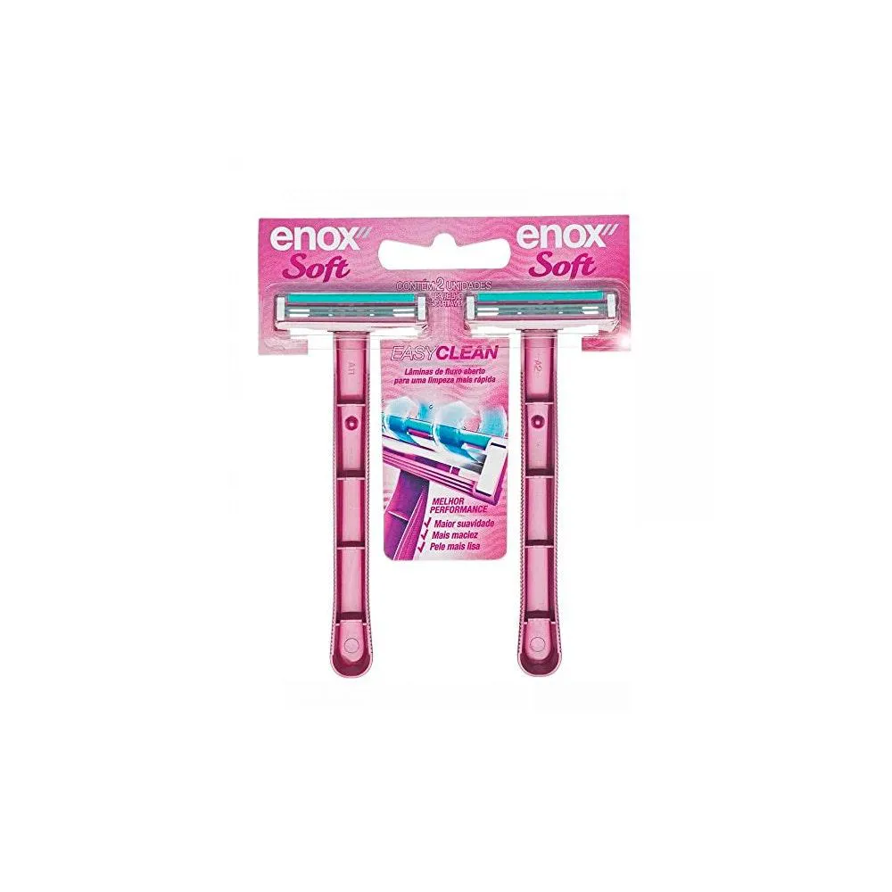 APARELHO DE BARBEAR ENOX SOFT FEM C/2UN