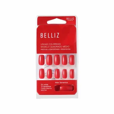 UNHAS POSTIçAS BELLIZ COLORIDAS RED WINE