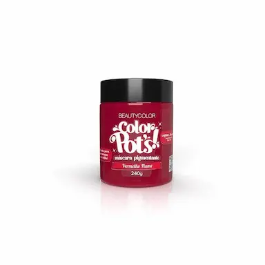 MáSCARA TRATAMENTO CAPILAR BEAUTYCOLOR PIGMENTANTE COLOR POTS VERMELHO FLAME
