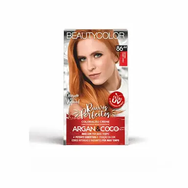 TINTURA BEAUTY COLOR RUIVOS PERFEITOS KIT 86.44 RUIVO COBRE NATURAL