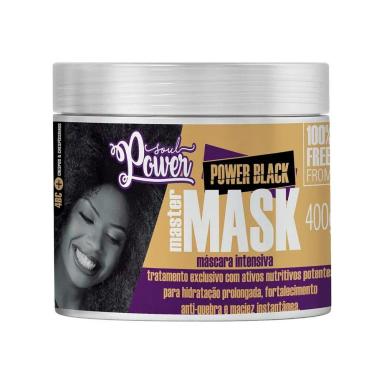 MáSCARA DE TRATAMENTO SOUL POWER INTENSA POWER BLACK MASTER MASK 400G