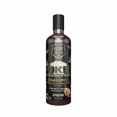 SHAMPOO FELPS MEN POKER BARBA E CABELO 240ML