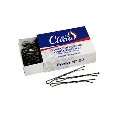 GRAMPOS DE CABELO RICCA Nº7 PRETO C/100UN