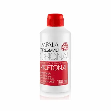 REMOVEDOR ESMALTE IMPALA TIRESMALT C/ ACETONA ORIGINAL 100ML