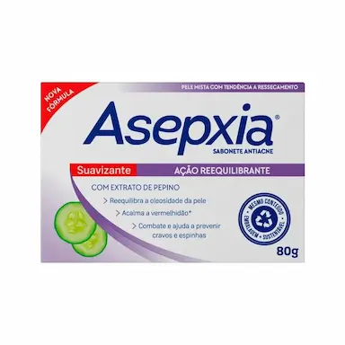 SABONETE FACIAL ASEPXIA SUAVIZANTE 80G