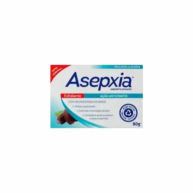 SABONETE FACIAL ASEPXIA ESFOLIANTE 80G