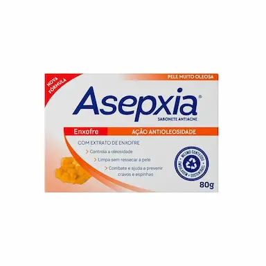 SABONETE FACIAL ASEPXIA ENXOFRE 80G