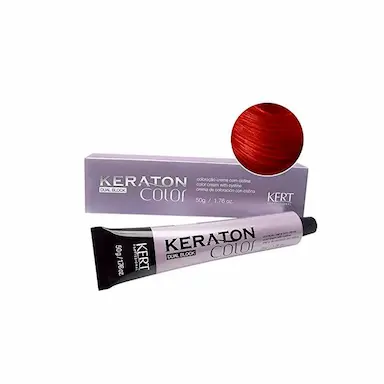 TINTURA KERATON COLOR DUAL BLOCK 7.66 LOURO MéDIO VERMELHO INTENSO