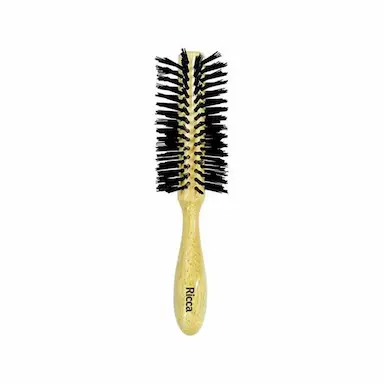 ESCOVA DE CABELO RICCA MEIA LUA COM PINOS DE NYLON