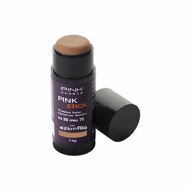 PROTETOR SOLAR E BASE PINK STICK FPS90 FPUVA70 42KM RIO - 14G - PINK CHEEKS