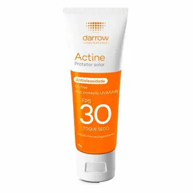 DARROW ACTINE PROTETOR SOLAR COM COR ANTIOLEOSIDADE FPS30 40G