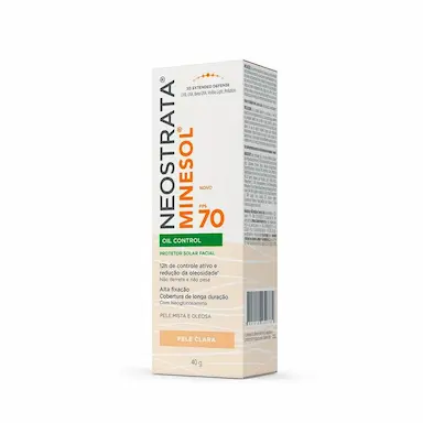 NEOSTRATA MINESOL OIL CONTROL PROTETOR SOLAR PELE CLARA FPS70 40G