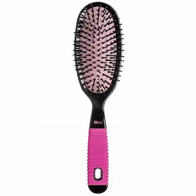 RICCA ESCOVA OVAL GDE BLACK &amp;amp; PINK COD. 2411
