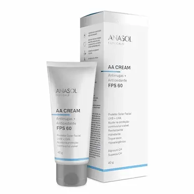 ANASOL AA CREAM PROTETOR SOLAR FACIAL FPS60 40G