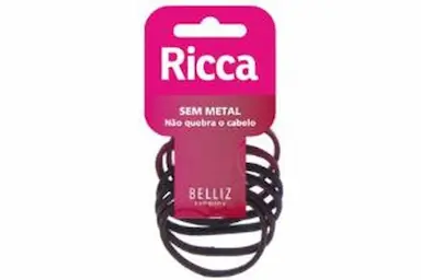 RICCA ELASTICOS 6MM S/ METAL 6UN COD 896