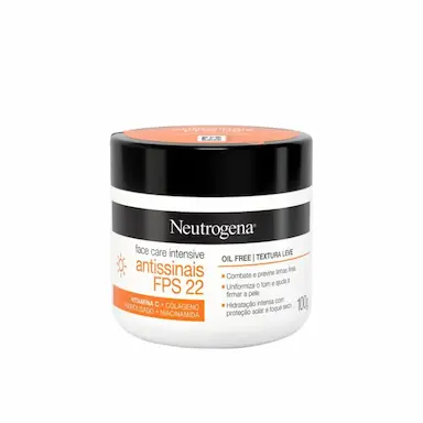 NEUTROGENA FACE CARE INTENSIVE ANTISSINAIS FPS 22 100G