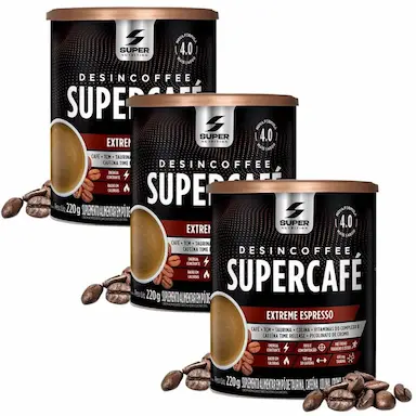 KIT C/ 3UNI DESINCOFFEE SUPERCAFé 220G EXTREME ESPRESSO - DESINCHá
