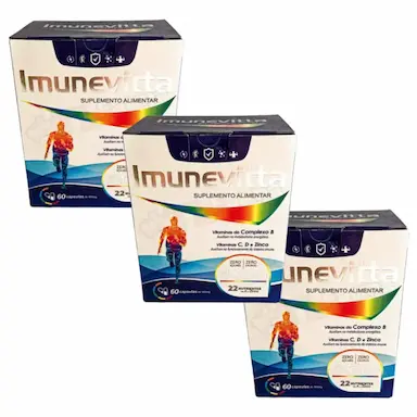 KIT 3UNI IMUNEVITTA HOMEM COM 60 CáPS - EUROFITO
