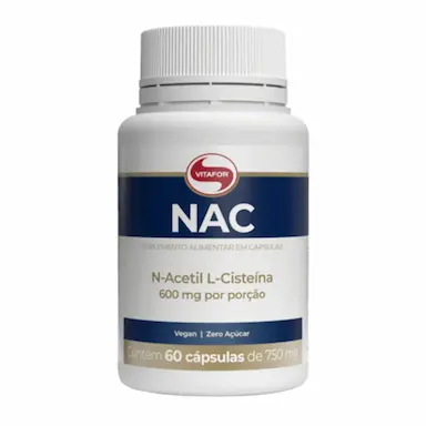 NAC N-ACETIL L-CISTEíNA 60 CáPS 750MG - VITAFOR