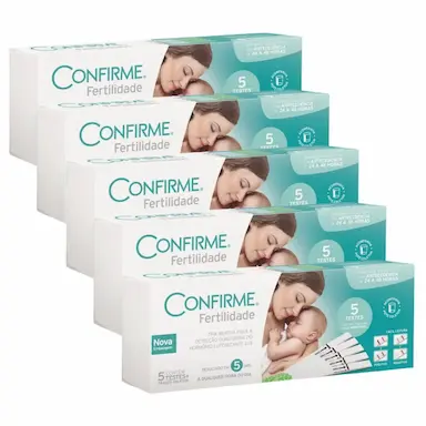 KIT 3UNI TESTE DE FERTILIDADE FEMININO CONFIRME (5 UNI) - ALAMAR TECNO