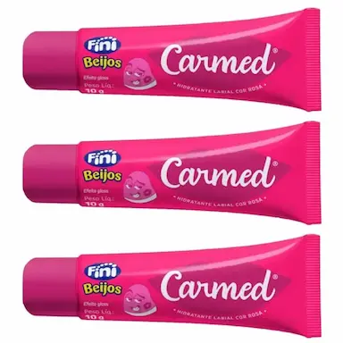 KIT 3UNI HIDRATANTE LABIAL CARMED FINI BEIJOS  10G - CIMED