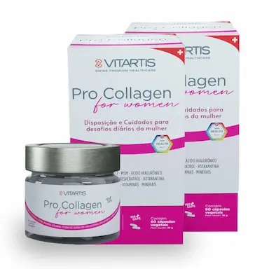KIT 2UNI PRO COLLAGEN FOR WOMAN 60 CáPS - VITARTIS