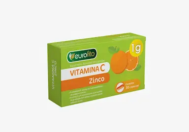 VITAMINA C + ZINCO 1G C/ 30 CáPS - EUROFITO