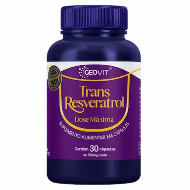 GEOVIT TRANS RESVERATROL DOSE MáXIMA COM 30CáPS - EUROFITO