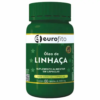 ÓLEO DE LINHAçA 1000MG COM 60CAPS - EUROFITO