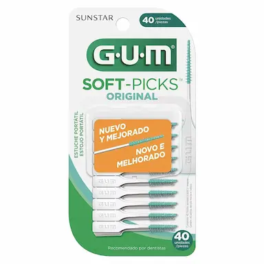 SOFT PICKS COM 40 (PALITO INTERDENTAL DE BORRACHA) - GUM