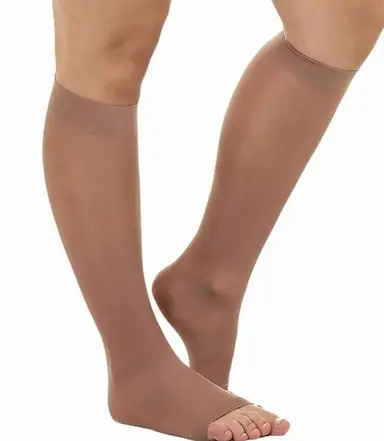 MEIA 3/4 SUAVE COMPRESSãO SEM PONTEIRA 13-17MMHG KENDALL GG MEL