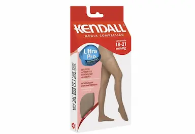 MEIA CALçA KENDALL MéDIA COMPRESSãO COM PONTEIRA 18-21MMHG MEL P
