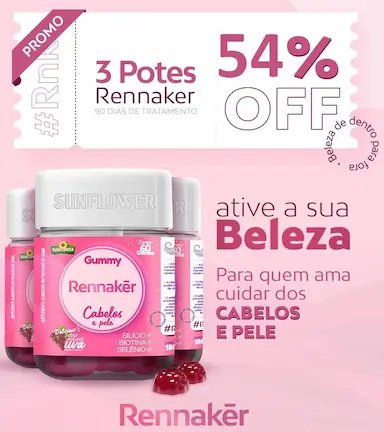 RENNAKER GUMMY 60 GOMAS 3G - KIT COM 3 POTES