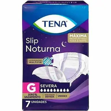 FRALDA GERIáTRICA TENA SLIP NOTURNA UNISSEX TAM G - 07 UND