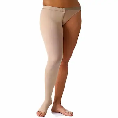 MEIA 7/8 CINTA SIGVARIS 30-40MMHG ABERTA NATURAL DIREITO P2