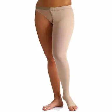 MEIA 7/8 CINTA SIGVARIS 30-40MMHG ABERTA NATURAL ESQUERDO M3