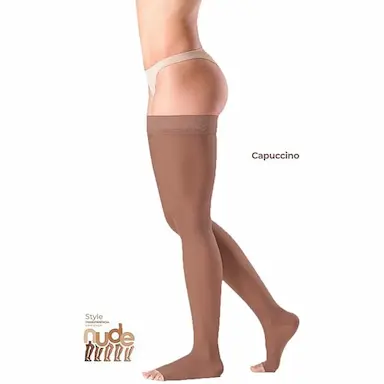 MEIA 7/8 EVER SHEER 20-30 MMHG ABERTA CAPUCCINO TAM P2