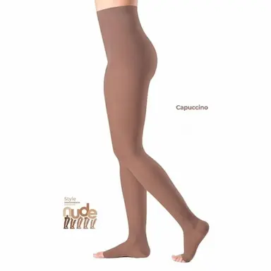 MEIA-CALçA EVER SHEER 20-30MMHG ABERTA CAPPUCCINO M2