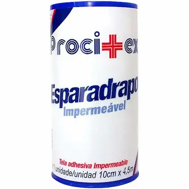 ESPARADRAPO IMPERMEáVEL PROCITEX BRANCO 10CMX4.5M - UNIDADE